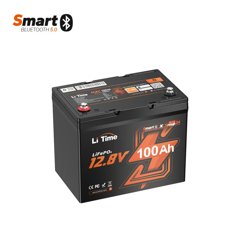 LiFePO₄ 12V 100Ah Group24 Smart