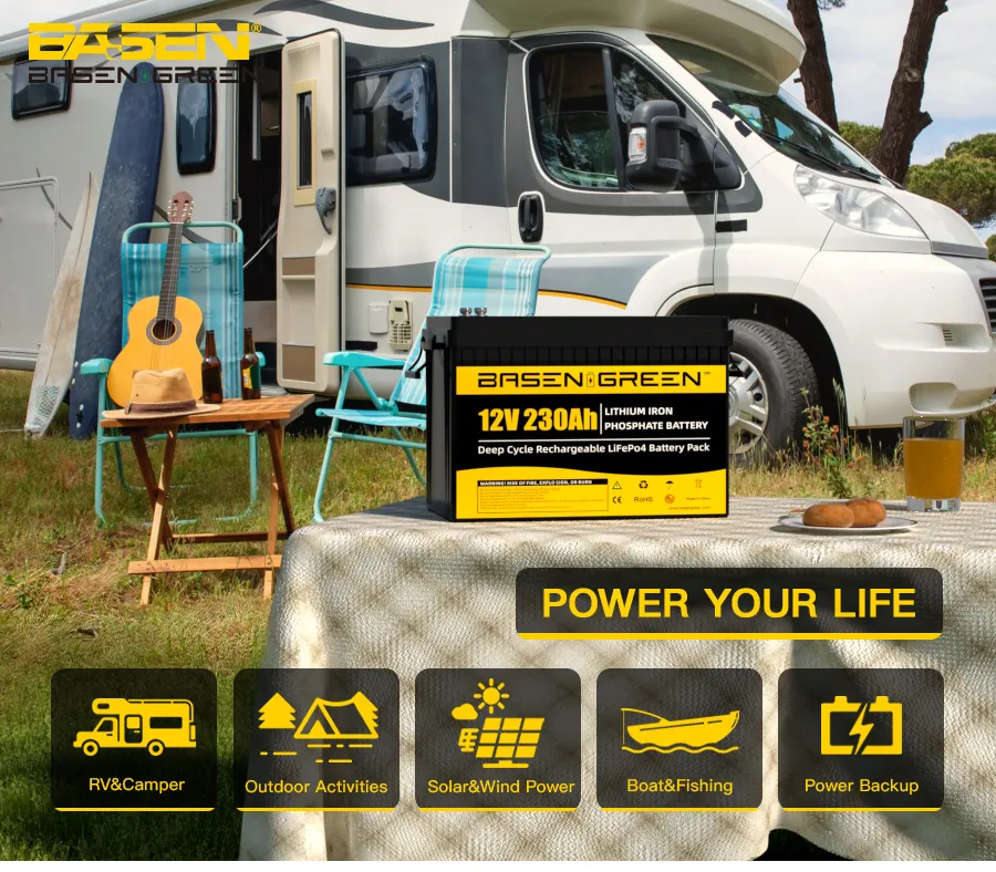 GreenBasen 12V 230Ah LiFePO4 Bluetooth - slika 10