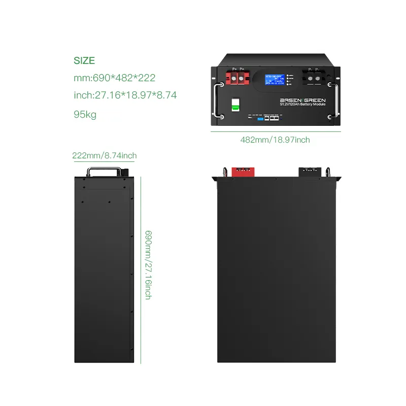 GreenBasen rack 51,2V 100Ah 5,12 kWh - slika 5