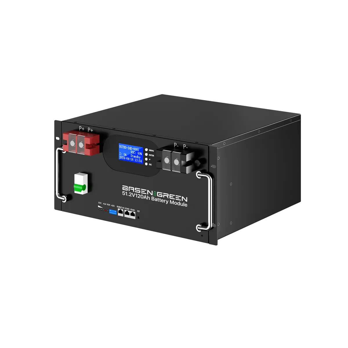 GreenBasen rack 51,2V 125Ah 6,4 kWh