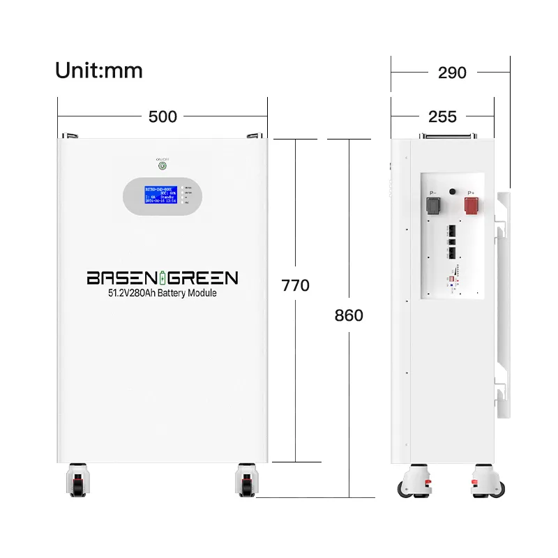 GreenBasen zidna 51,2V 280Ah 14,3 kWh - slika 4
