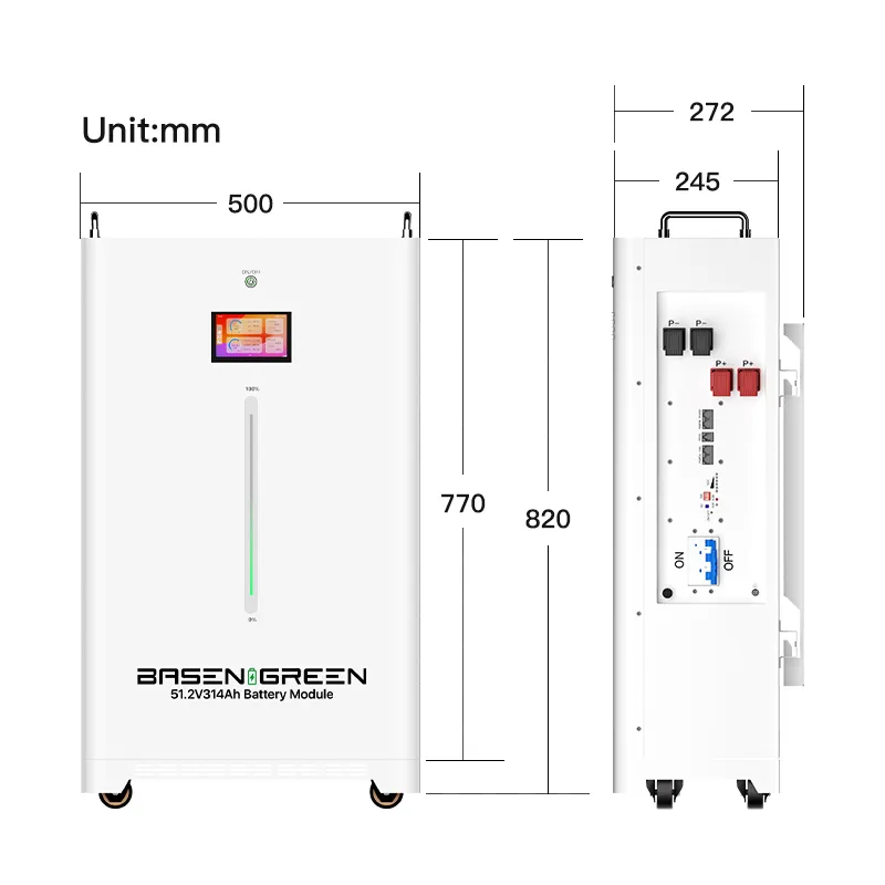GreenBasen zidna 51,2V 314Ah 16 kWh - slika 4