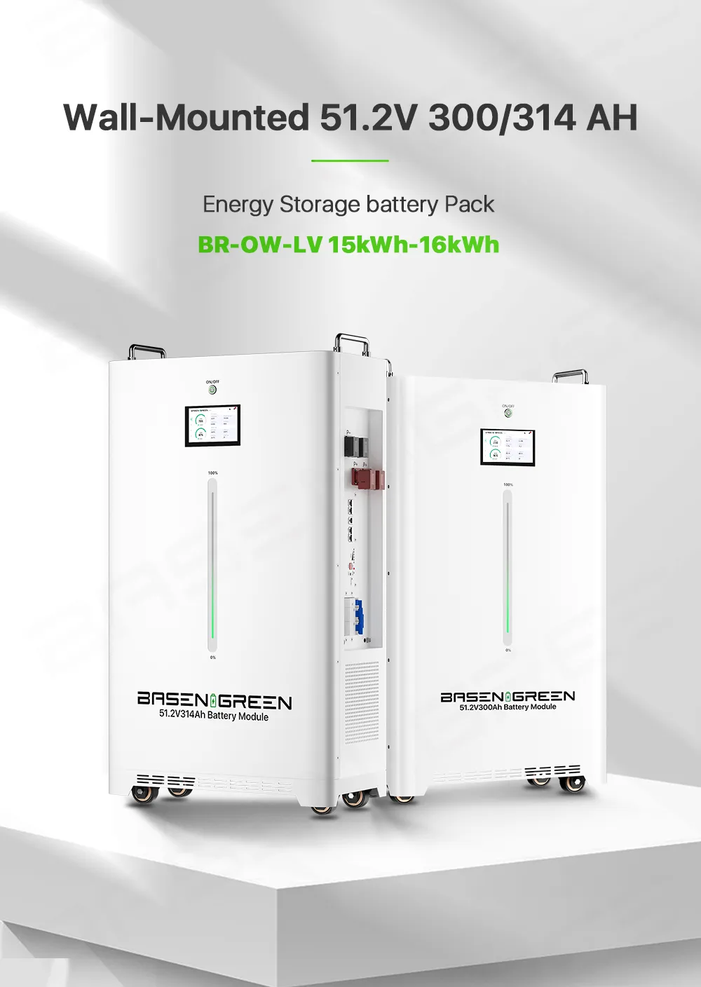 GreenBasen zidna 51,2V 314Ah 16 kWh sa balanserom - slika 8