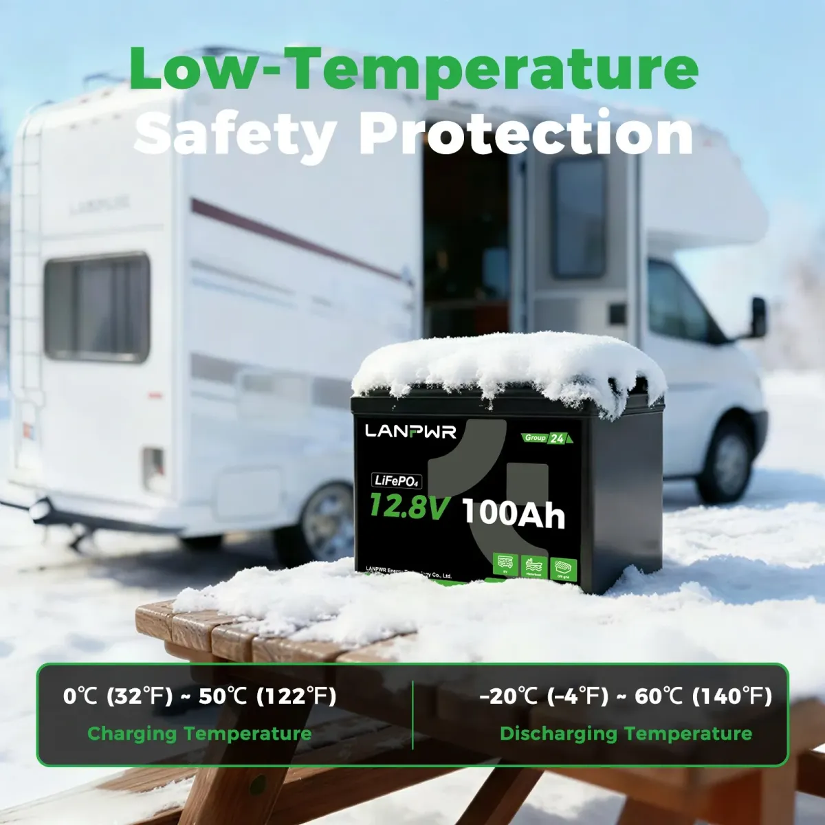LANPWR 12V 100Ah LiFePO4 Mini - slika 6