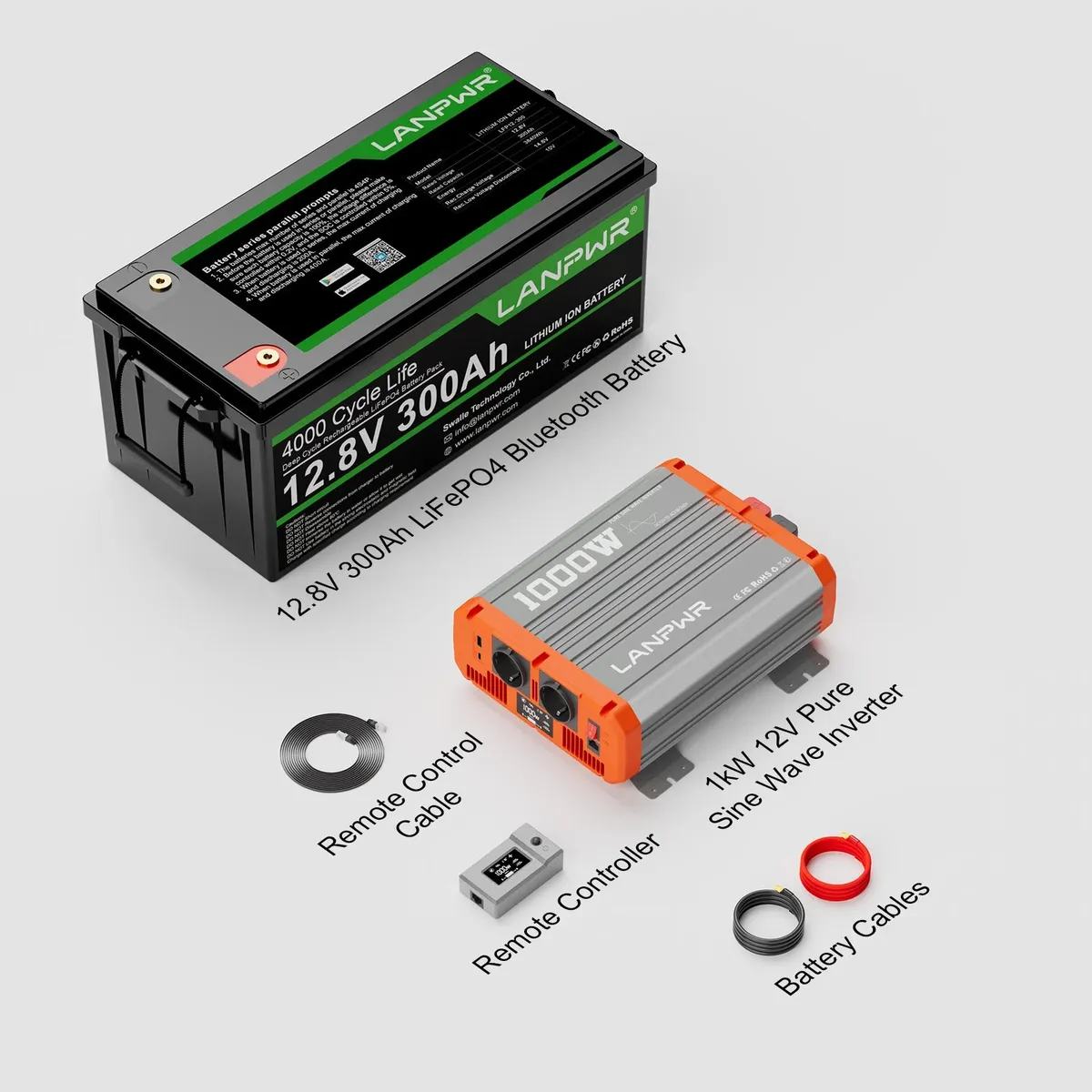 LANPWR 12V 300Ah LiFePO4 Bluetooth - slika 8