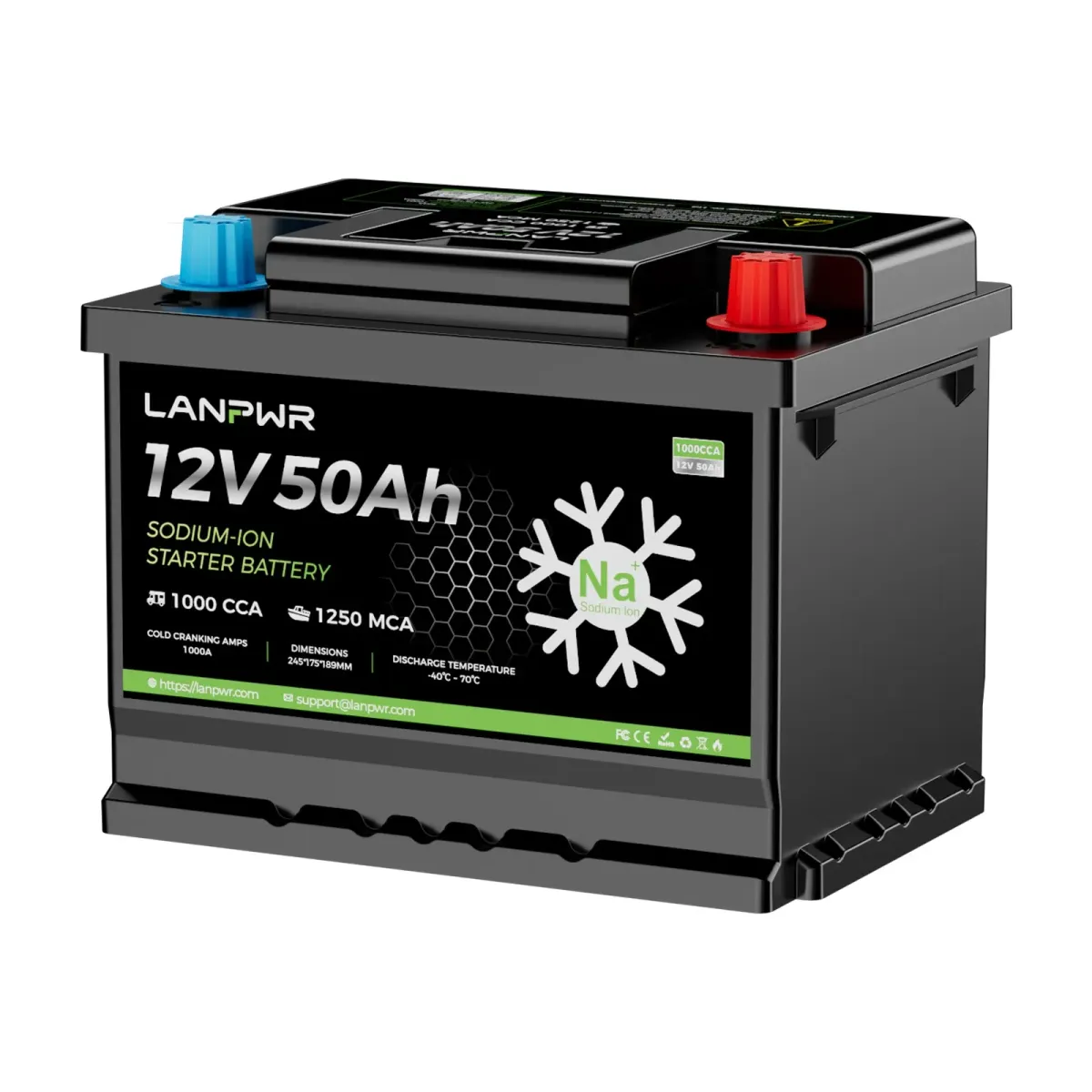LANPWR 12V 50Ah akumulator za paljenje