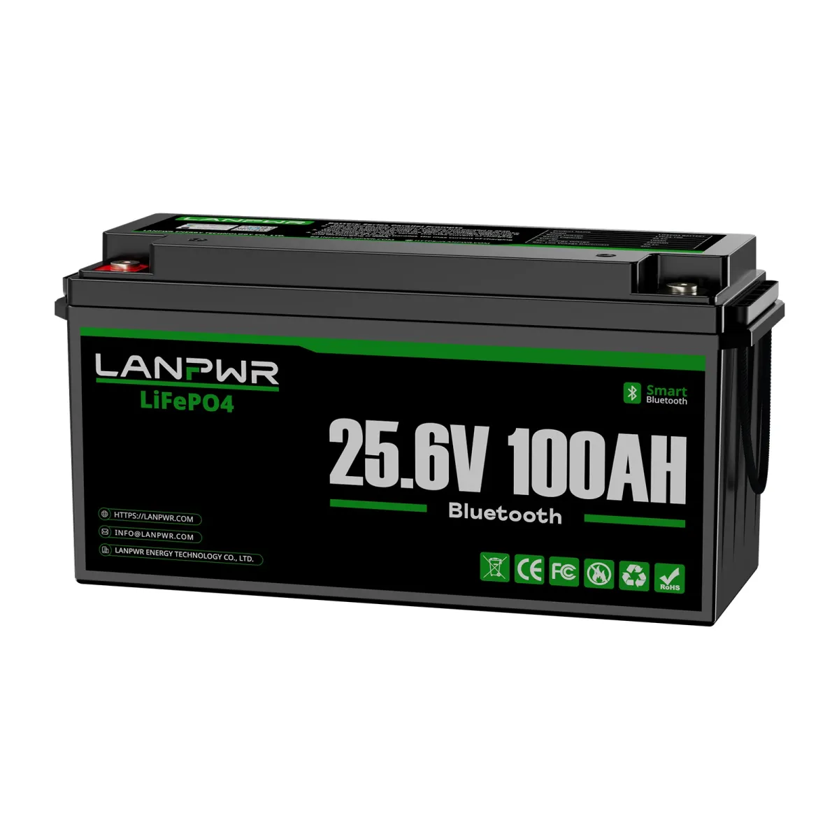 LANPWR 24V 100Ah LiFePO₄ Bluetooth