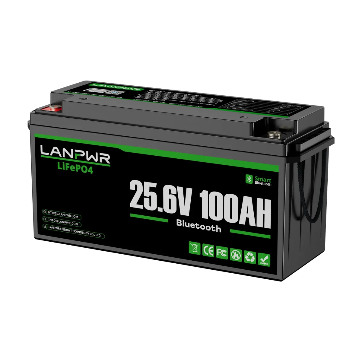 LANPWR 24V 100Ah LiFePO4 Bluetooth - slika 2