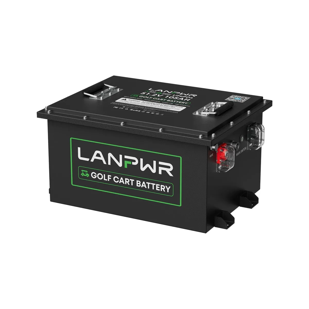 LANPWR 48V 105Ah Golf Cart baterija - slika 3