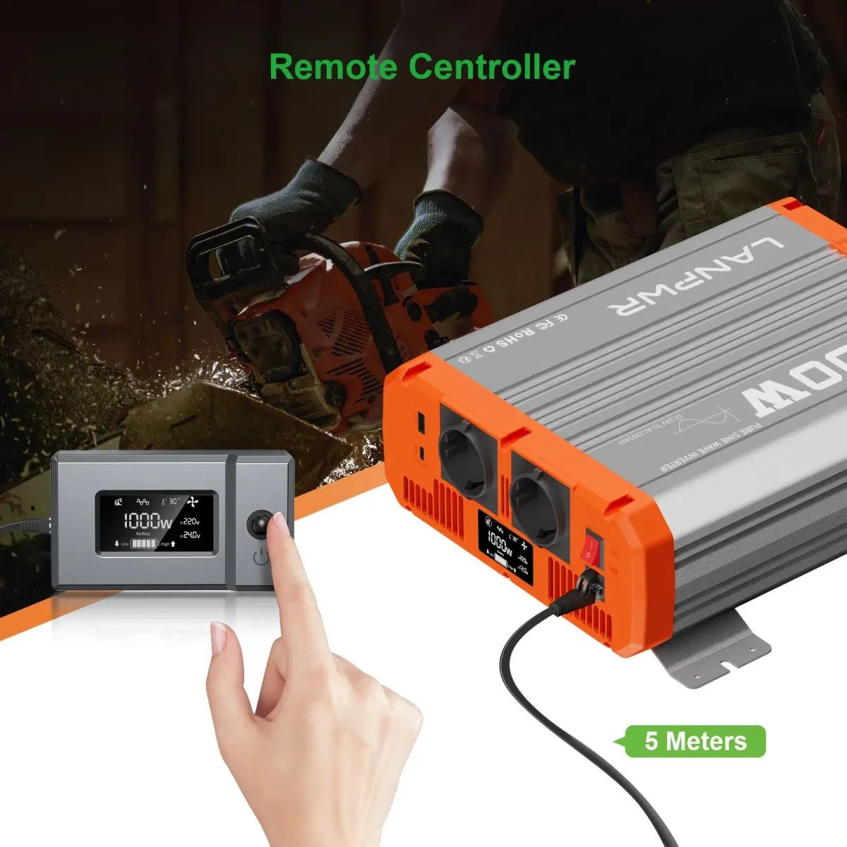 Inverter LANPWR 1000W 24V - slika 8